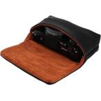 デジカメケース コンデジ 小型 おしゃれ かわいい カメラ ポーチ コンパクトカメラケース (ブラック)