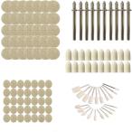  шерсть полировка bit 120 шт фетр Compound зеркальная полировка полировщик металл полировальный стекло полировка для полировка зеркальный полировка для 