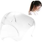 フェイスシールド フェイスガード カバー メガネタイプ 防塵 作業 (クリア)