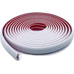 配線カバー モール ガード フロアコード 配線隠し ケーブル すっきり オフィス フローリング 床用 テープ付 (ホワイト,  6m)