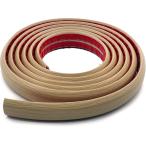 配線カバー モール ガード フロアコード 配線隠し ケーブル すっきり オフィス フローリング 床用 テープ付 (白メープル,  3m)