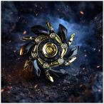 ショッピングガジェット フィジェットトイ 黒金 合金メタル ガジェット 大人用 暇つぶし 手遊び 感覚刺激 回転ギミック 重量感 高耐久 MDM (ブラック＆ゴールド)
