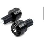 CNC aluminium мотоцикл рычаг управления наконечник ползун соответствует универсальный ( черный, 16-18mm)