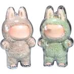  Rav b для кейс прозрачный силикон с ремешком . мягкая игрушка экспонирование для прозрачный чехол LABUBU для POPMART для прозрачный материалы пыленепроницаемый 