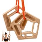 MONOSTOREboruda кольцо тренировка панель hang панель . сидэ 7WAY из дерева рукоятка подвешивание ниже тип . сила MDM ( натуральный дерево )