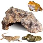  рептилии Leo pa ракушка ta- скала способ .. дом ящерица черепаха соответствует природа камень дизайн ширина 28 x внутри 18 высота 11.5cm ( Sand )