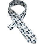  Skull рисунок галстук мужской череп общий рисунок бизнес casual шт .. шелк Touch полиэстер ..8cm ( белый x темно-синий )