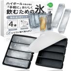 ハイボールやアイスコーヒー、水筒に。 シリコン製氷皿 柱氷が作れる。 2枚入り (ブラック,  17.5cmx14.5cmx3.5cm)