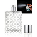  духи для распылитель духи бутылка заполняющий 100ml аромат 4 угол контейнер стеклянный прозрачный ( серебряный )