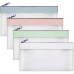  наличные управление сумка 4 шт. комплект 4 цвет половина прозрачный PVC молния имеется дом итого управление бюджет конверт re сиденье / билет / банковская книжка мелкие вещи место хранения тонкий 