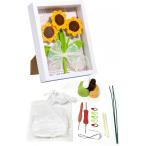  вязание комплект подсолнух. вязание японский язык инструкция * анимация описание имеется иглы для вязания крючком плетеный ручной вязки комплект украшение интерьер ( желтый, высота примерно 22cm)