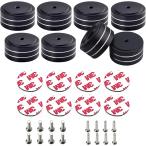  аудио aluminium изолятор резина предотвращение скольжения имеется динамик шиповки получить динамик подставка винт имеется ( черный, 8 шт )