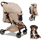  домашнее животное Cart собака Buggy 4 колесо маленький размер собака средний собака много голова домашнее животное передвижная корзинка одним движением складной независимый тип в одном корпусе легкий MDM ( хаки, средний )