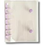  прозрачный жнец - покрытие A7 PVC производства заправка возможность 6 кольцо ( лиловый )