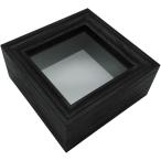  образец коробка si-la кейс насекомое маленький размер из дерева MDF ( черный, 13x13x5.8cm)
