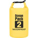  водонепроницаемый сумка сухой мешок большая вместимость плечо с ремешком сумка для персонала уличный морской спорт дайвинг ( желтый, 2L)