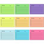 To Do список клейкий лист 450 листов x4. линия память 9 цвет 4 комплект 36 шт. ( простой . цвет., 10x7cm)