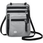  паспорт кейс тонкий легкий плечо .. система безопасности сумка многофункциональный compact ( серый )