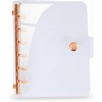  наклейка . прозрачный A7 жнец - прозрачный 6 дыра симпатичный наклейка картон ...( rose Gold )