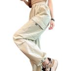  брюки-карго женский рабочие брюки ножек длина эффект тонкий длина Dance hip-hop уличный ( "теплый" белый, 2XL)