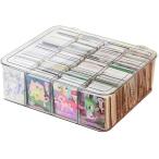 トレーディングカードケース 大容量 トレカ ポケモンカード ケースカード収納ボックス カードデッキケース アクリル 透明 (クリア)