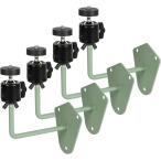 ウォールマウント 4個セット 防犯カメラスタンド 1/4インチネジ 360°調整可能 屋内/屋外対応 防犯・狩猟カメラ用(グリーン)