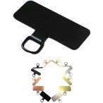  ремешок держатель нержавеющая сталь грязь типа модный металл iphone смартфон смартфон ремешок ультратонкий 0.4mm( 4 угол черный )