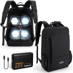 ペルチェ 冷却リュック 冷暖兼用 -21℃〜50℃温度調節可 20000mAhバッテリー 背中冷却 20L(ブラック,  20L)