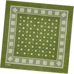  бандана хлопок 100 большой размер носовой платок ( оливковый ( точка рисунок 1), 55cm)