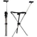  палка стул трость складной стул стать легкий альпинизм уличный ( черный / серебряный )