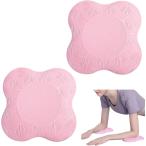 ショッピング腹筋ローラー ヨガ 膝マット 膝サポーター 肘マット 厚め 滑り止め 保護 2個 セット 筋トレ プランク ストレッチ 腹筋ローラー にも(ピンク)