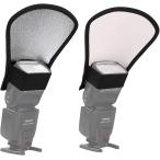  стробоскоп диффузор белый * серебряный легкий рефлектор плоский отражатель маленький размер фотосъемка для пристегивающийся соответствует ( белый, серебряный )