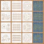 12 листов вышивка stencil 13x13cm толщина 0.3mm... stencil цветок, leaf, продолжение узор и т.п. 12 стиль PET вышивка tool 