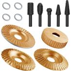 9 шт. комплект вращение шероховатость напильник комплект роторный балка lasp комплект для деревообработки напильник дрель bit дерево резьба по дереву напильник скульптура ( Gold & черный )