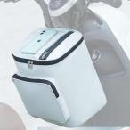 スクーター バッグ ハンドル 防水 トンネル フロント 大容量 a627(ブラック)