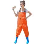  женский забродный полукомбинезон грудь высокий забродный полукомбинезон женский туловище имеется сапоги симпатичный модный плечо ремень водонепроницаемый ( orange, 24.5cm)