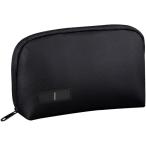 ガジェットポーチ メンズポーチ ロゴなし 防水 トラベルポーチ 大容量 撥水 ガジェットケース 旅行 出張 マウス ブラック MDM(黒)