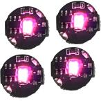  беспроводной LED свет лампочка-индикатор мигает миниатюрный магнит переключатель ( розовый, диаметр 9.5mm x толщина 5mm)