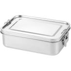 ショッピングランチボックス ステンレス 弁当箱 ランチボックス 食事ボックス ピクニックボックス 食品保存容器(シルバー,  1400ml)