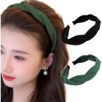 rodo Lee mishe лента-ободок женский боль . нет лента для волос стиль простой широкий гребень имеется ( черный & хаки, 2 шт. комплект )