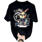 メンズ tシャツ 半袖 ヒップホップ バニー うさぎ ロ