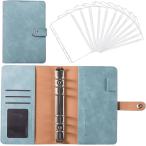 6 дыра A6 жнец - дом итого управление блокнот домашняя бухгалтерская книга сумка Roo z leaf карман 12 листов имеется наличные re сиденье квитанция ( потускнение голубой )