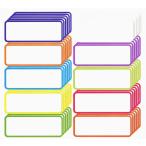 マグネットラベル 磁石 カラー ネームプレート ホワイトボード 在庫管理 10色 60片セット(ランダムカラー,  2.9x7.9cm)