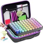 ダイヤモンドアート ビーズケース 収納 ボトル 工具セット クラフト収納ボックス 透明瓶 小物整理 (多色,  120瓶収納)