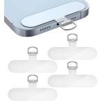 ショッピングストラップホルダー スマホストラップ ストラップホルダー ショルダー 携帯ストラップ スマホショルダー 全機種対応(クリア4個)