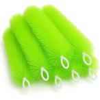 ロールフィルター フィルターブラシ 20本セット グリーン 水槽 濾過 ろ過 汚れ除去 吊り下げ 横置き 外部 ろ材 (30cm)