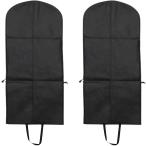  костюм покрытие 130cm три складывать плечо .. сумка для одежды платье длинное пальто окно имеется нетканый материал ( черный, 130cm(2 шт ))