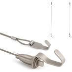  подвесные системы для картин тросик крюк в одном корпусе interior coordinator .. выдерживаемая нагрузка 40kg ( серебряный, 0.5m крюк 1, 2,книга@)