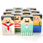 Fltland 消しゴム おじさん ハゲ おもしろ 文房具 小学生 可愛い プレゼント MDM (12個,  8個セット-消しゴム)