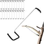 枝曲げクリップ 支柱 金具 花 果物 工具 滑り止め 20個セット (18cm)